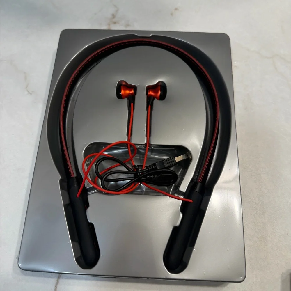 G8 Neckband Sport Earphones -‎ Red and Black
